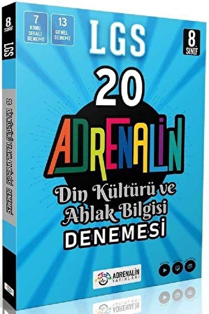 Adrenalin Yayınları 8. Sınıf Din Kültürü 20 Branş Denemesi