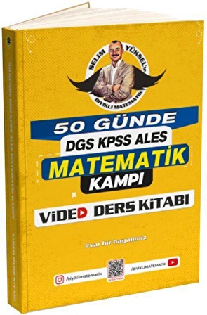 50 Günde DGS KPSS ALES Matematik Kampı Video Ders Kitabı Bıyıklı Matematik