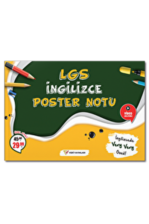 8. Sınıf LGS İngilizce Poster Notu Veri Yayınları