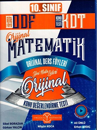 10. Sınıf Matematik ODF KDT Orijinal Ders Föyleri Konu Değerlendirme Testleri