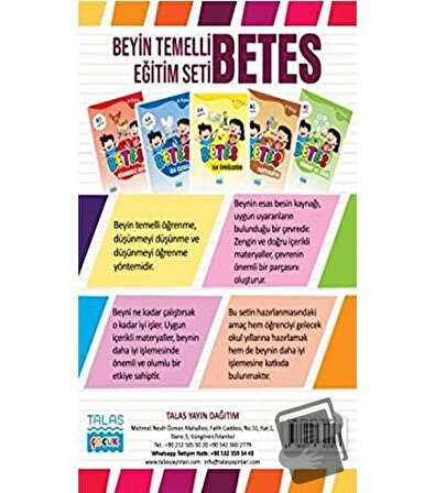 Beyin Temelli Eğitim Seti   Betes ( 5 Kitap Takım ) / Talas Yayınları / Nesli Şimşek