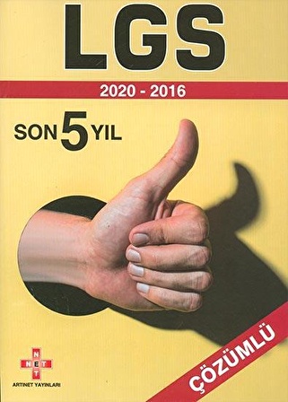 LGS Son 5 Yıl Çözümlü Çıkmış Sorular Artınet Yayınları