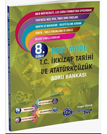 Gür 8.Sınıf T.C. İnkılap Tarihi ve Atatürkçülük Best Mode Soru Bankası