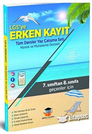 Zeka Küpü Yayınları 8. Sınıf LGS'ye Erken Kayıt Tüm Dersler Yaz Çalışma Seti