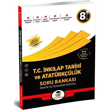 Zeka Küpü Yayınları 8. Sınıf T.C. İnkılap Tarihi ve Atatürkçülük Soru Bankası