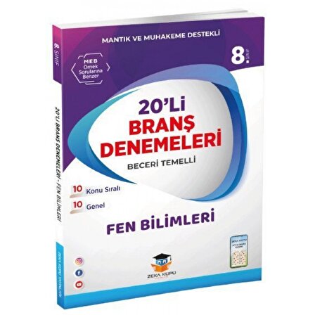 Zeka Küpü 8. Sınıf Fen Bilimleri 20'li Branş Denemeleri