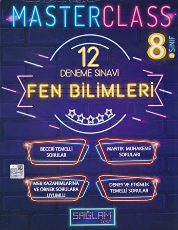 Sağlam Test 8. Sınıf Fen Bilimleri MASTERCLASS 12 Deneme Sınavı 