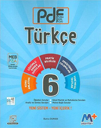 Martı 6.Sınıf Türkçe PDF Planlı Ders Föyü