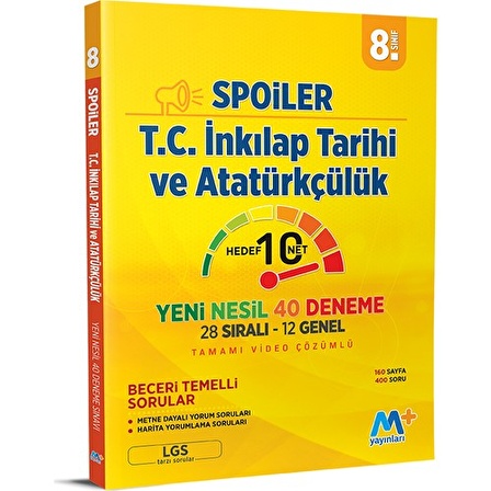 Martı 8. Sınıf LGS T.C. İnkılap Tarihi ve Atatürkçülük Spoiler Denemeleri