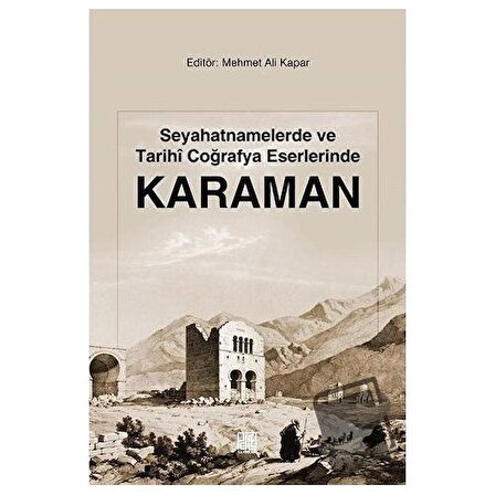 Seyahatnamelerde ve Tarihi Coğrafya Eserlerinde Karaman / Palet Yayınları / Mehmet Ali
