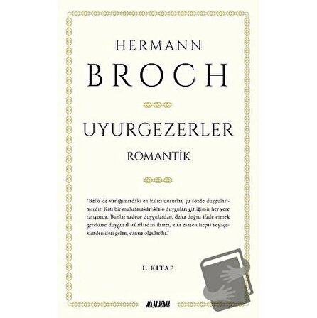 Uyurgezerler / Aylak Adam Kültür Sanat Yayıncılık / Hermann Broch