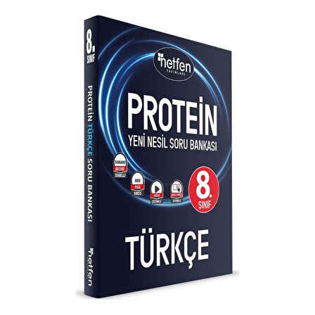 Netfen Yayınları 8. Sınıf Protein Türkçe Yeni Nesil Soru Bankası