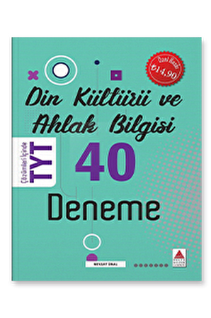 TYT Din Kültürü ve Ahlak Bilgisi 40 Deneme Delta Kültür Yayınevi