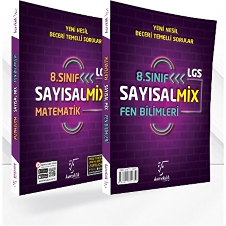 8.Sınıf LGS SayısalMix Matematik ve Fen Bilimleri Karekök Yayınları