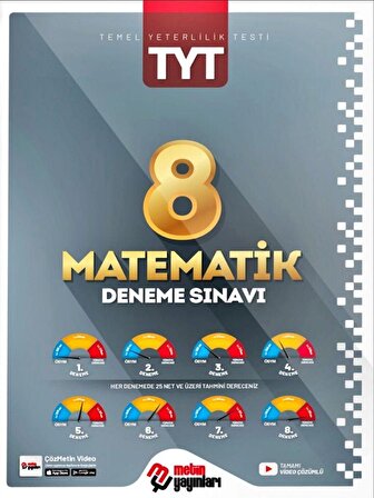 Metin Yayınları Tyt Matematik 8'Li Deneme
