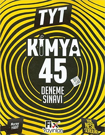 TYT Kimya 45 Denemeleri Fix Yayınları