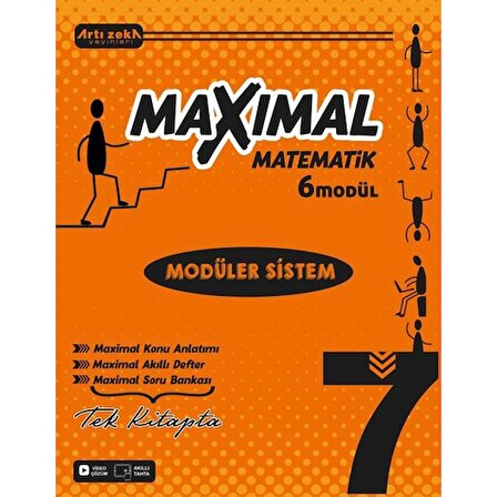 Artı Zeka Yayınları 7 Sınıf Maxımal Matematik Modüler Sistem Seti (6 Modül)