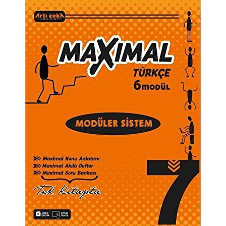 Artı Zeka Yayınları 7 Sınıf Maxımal Türkçe Modüler Sistem Seti (6 Modül)