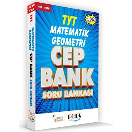 Eğitim Dünyası Yayınları & Pota Yayınları - Cep Bank TYT Matematik - Geometri Soru Bankası