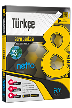 2021 NETTO LGS 8. Sınıf Türkçe Soru Bankası Video Çözümlü Referans Yayınları