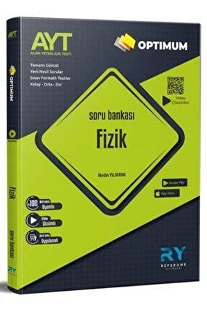 2021 Optimum AYT Fizik Soru Bankası Video Çözümlü Referans Yayınları