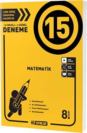 HIZ 8.SINIF MATEMATİK 15 Lİ DENEME