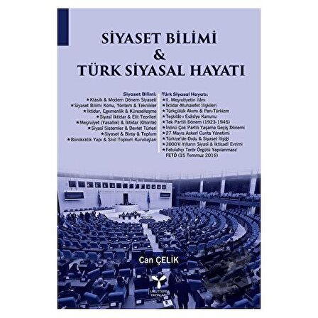 Siyaset Bilimi Ve Türk Siyasal Hayatı / Umuttepe Yayınları / Can Çelik
