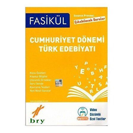 Birey Cumhuriyet Dönemi Türk Edebiyatı Çıkabilecek Sorular