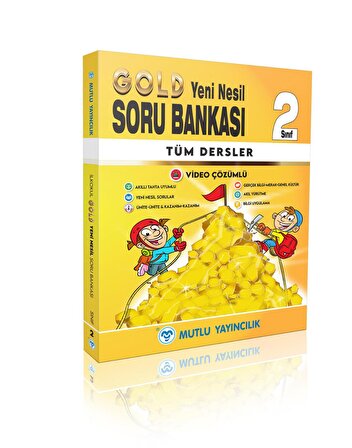 Mutlu Yayınları 2. Sınıf Gold Yeni Nesil Tüm Dersler Soru Bankası