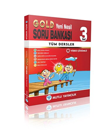 Mutlu Yayınları 3. Sınıf Tüm Dersler Yeni Nesil Gold Soru Bankası