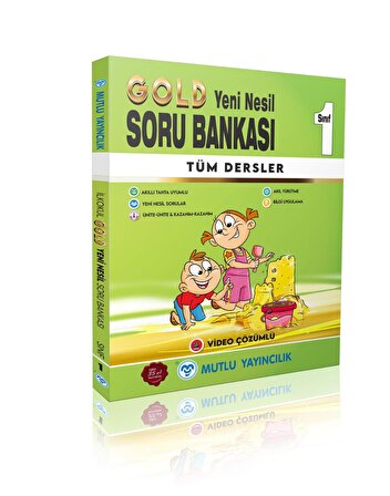 Mutlu Yayınları 1. Sınıf Gold Tüm Dersler Soru Bankası