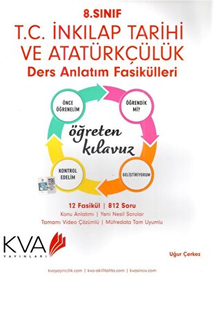 KVA Koray Varol 8. Sınıf T.C İnkılap Tarihi ve Atatürkçülük Öğreten Kılavuz Ders Anlatım Föyleri