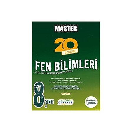 Okyanus 8.Sınıf Fen Bilimleri Master 20 Deneme