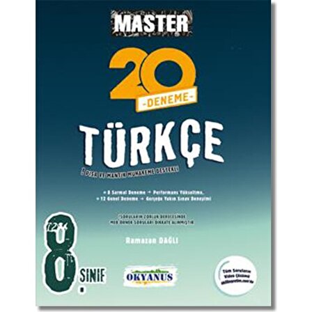 Okyanus 8.Sınıf Türkçe Master 20'li Deneme