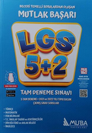 Muba 8.Sınıf Mutlak Başarı LGS 5+2 Tam Deneme Sınavı