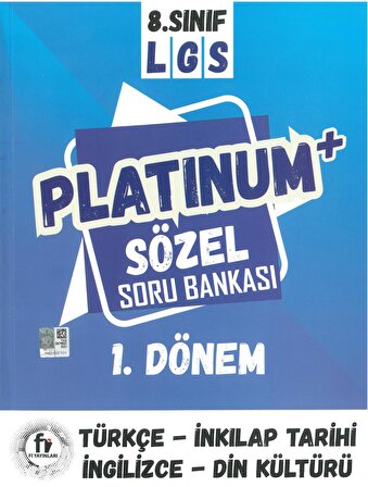 8. Sınıf LGS Sözel 1. Dönem Platinum Soru Bankası Fi Yayınları