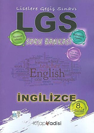 LGS İngilizce Soru Bankası Kitap Vadisi Yayınları