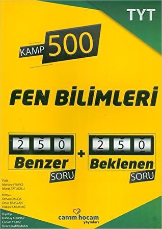 TYT Fen Bilimleri Kamp 500 Denemesi Canım Hocam Yayınları