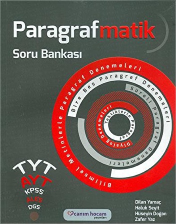 ParagrafMatik Soru Bankası Canım Hocam Yayınları