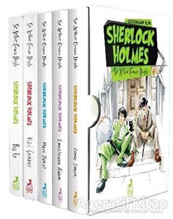 Çocuklar İçin Sherlock Holmes Seti (5 Kitap) - Sir Arthur Conan Doyle - Ren Kitap