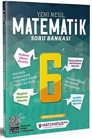 6. Sınıf Matematik Yeni Nesil Soru Bankası Matematus Yayınları