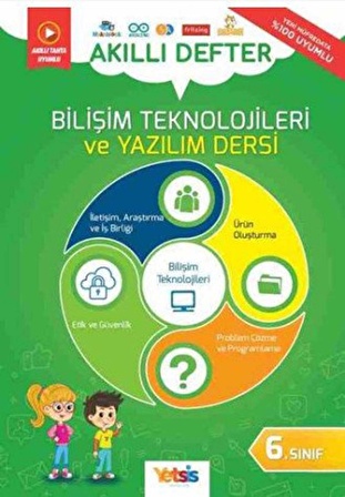 Yetsis Yayınları 6. Sınıf Bilişim Teknolojileri Ve Yazılım Dersi Akıllı Defter