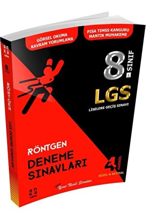 Anka Eğitim Yayınları 8. Sınıf Lgs Röntgen 4'Lü Fasikül Deneme Sınavı
