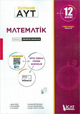 AYT Matematik 12 li Fasikül Deneme Bankası İcat Yayınları