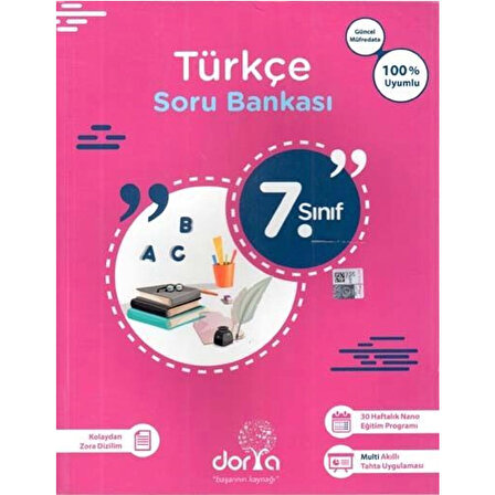 Dorya Yayınları 7. Sınıf Türkçe Soru Bankası