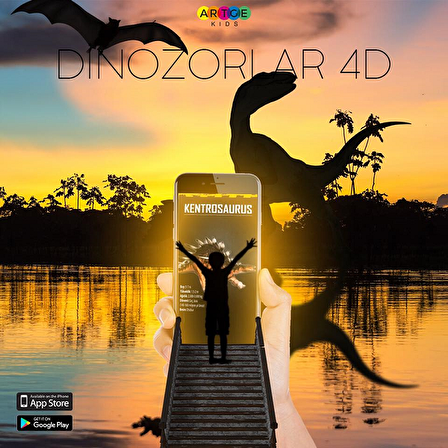 Dinozorlar 4D Canlanıyor Artırılmış Gerçeklik Kartları