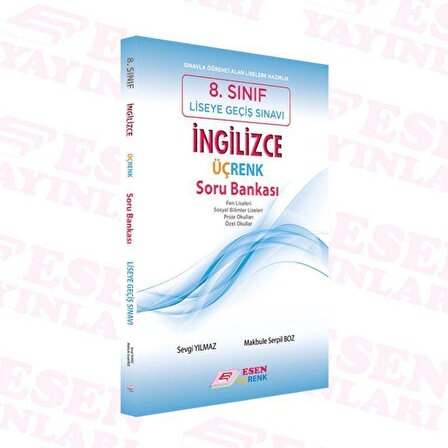 Esen Yayınları Üçrenk 8. Sınıf Lgs İngilizce Soru Bankası