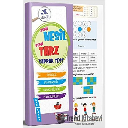 3. Sınıf Yeni Nesil Yeni Tarz Yaprak Test / Artı Eğitim Yayınları / Kolektif