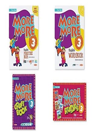 Kurmay ELT More and More English 3 Practice Book - Workbook + Craft Book + Readers