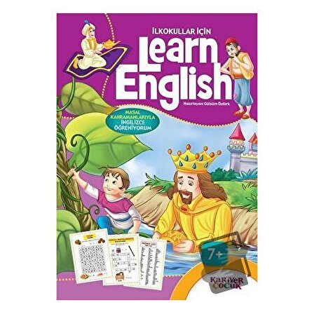 İlkokullar İçin Learn English   Mor / Kariyer Yayınları / Gülsüm Öztürk